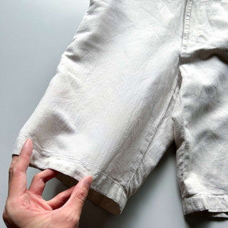 00's PERRY ELLIS リネン×コットン ヘリンボーン ショーツ