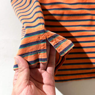 90's～ Duck Head オレンジ×ネイビー ボーダー Tシャツ