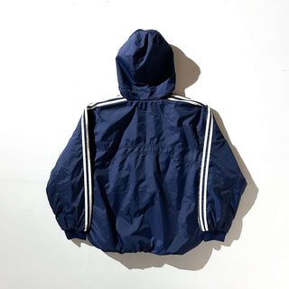 90's adidas ナイロン×スウェット フーデッド リバーシブル シェル ジャケット
