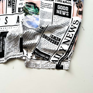 00's No Boundaries レーヨン フォト 総柄 オープンカラー S/Sシャツ