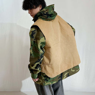 carhartt ベージュ 裏キルティング オーバーサイズ ダック クラシック ベスト