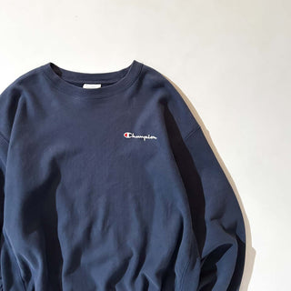 00's Champion リバースウィーブ 刺繍 ワンポイント スウェット シャツ
