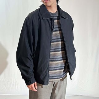 00's Claiborne ブラック ピーチスキン ドリズラー ジャケット