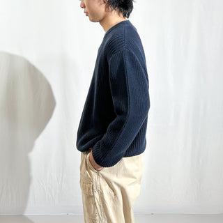 00's L.L.Bean リブ編み コットン ニット セーター