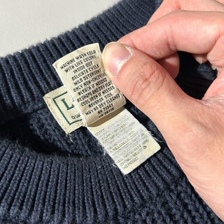 00's L.L.Bean リブ編み コットン ニット セーター