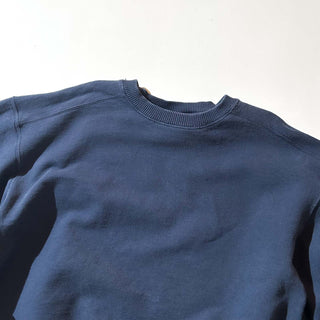 00's champion "極太アーム" ネイビー 無地 スウェット シャツ