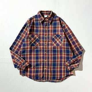 70's BIG MAC チェック L/Sネルシャツ