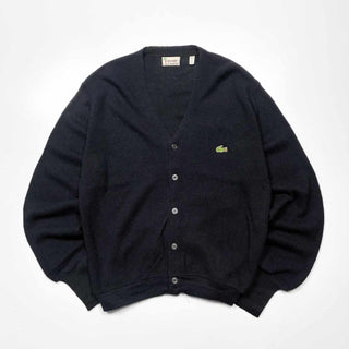 70's IZOD LACOSTE アクリル ニット カーディガン