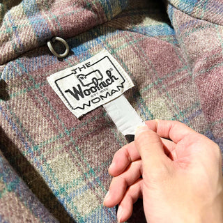 70's WOOLRICH サーモンピンク ダブルジップ フーデット マウンテン ジャケット