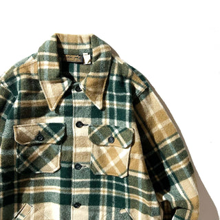 70's～80's Eddie Bauer ウール×ナイロン チェック シャツジャケット