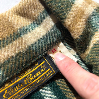 70's～80's Eddie Bauer ウール×ナイロン チェック シャツジャケット