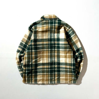 70's～80's Eddie Bauer ウール×ナイロン チェック シャツジャケット