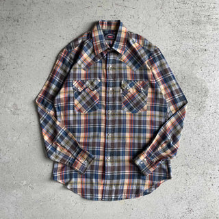70's〜80's LEVI'S マルチチェック ウエスタン L/S シャツ