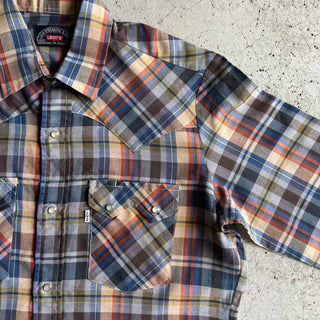 70's〜80's LEVI'S マルチチェック ウエスタン L/S シャツ