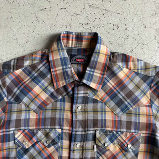 70's〜80's LEVI'S マルチチェック ウエスタン L/S シャツ