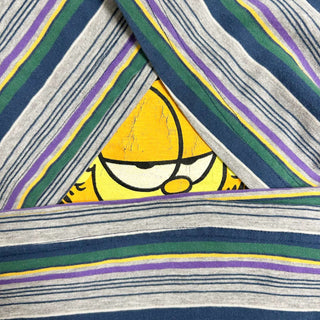 70's～80's "made in BRAZIL" Garfield ボーダー キャラクタープリント Tシャツ
