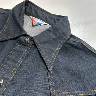 70's～ Sears "濃紺" スナップ ウエスタン デニム L/Sシャツ