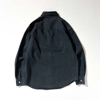 00's Levi's QUALITY CLOTHING ブラックデニム L/Sシャツ(ブラック)