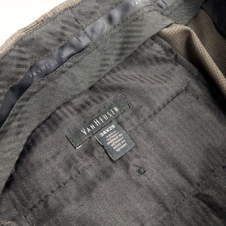 00's van heusen ハウンドトゥース 2タック ワイドスラックス