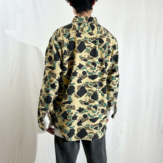 80's THE WOODSMAN ダックハンターカモ シャモア L/Sシャツ