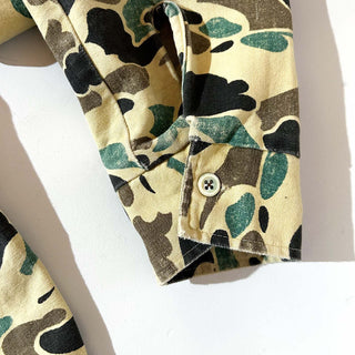 80's THE WOODSMAN ダックハンターカモ シャモア L/Sシャツ