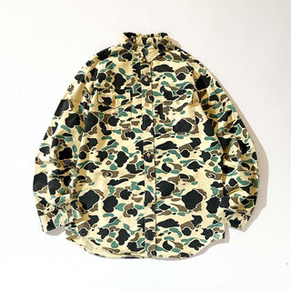 80's THE WOODSMAN ダックハンターカモ シャモア L/Sシャツ