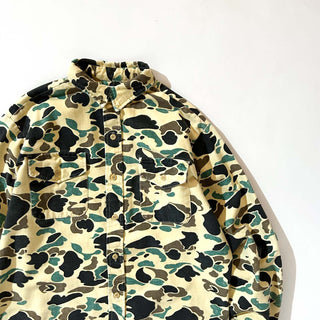 80's THE WOODSMAN ダックハンターカモ シャモア L/Sシャツ