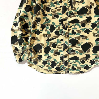 80's THE WOODSMAN ダックハンターカモ シャモア L/Sシャツ