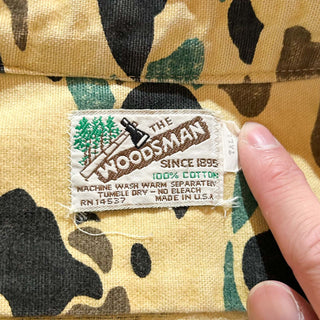 80's THE WOODSMAN ダックハンターカモ シャモア L/Sシャツ