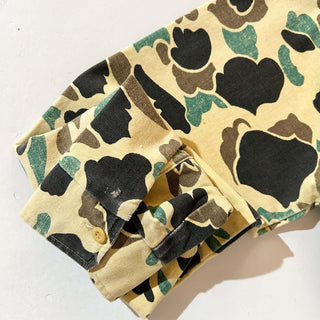 80's THE WOODSMAN ダックハンターカモ シャモア L/Sシャツ