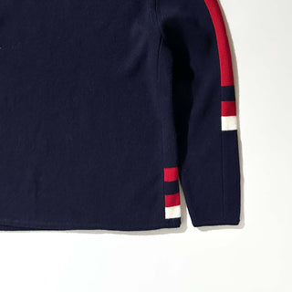 90's Lands' End ウール ライン ニット セーター