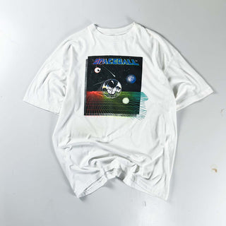 90's "SPACEBALL" 宇宙 両面プリント Tシャツ