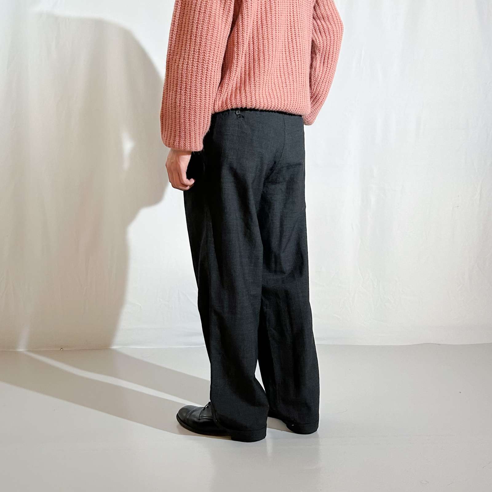 90's~00's DKNY グレー 2タック スラックス