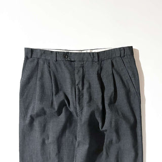 90's～00's DKNY グレー 2タック スラックス