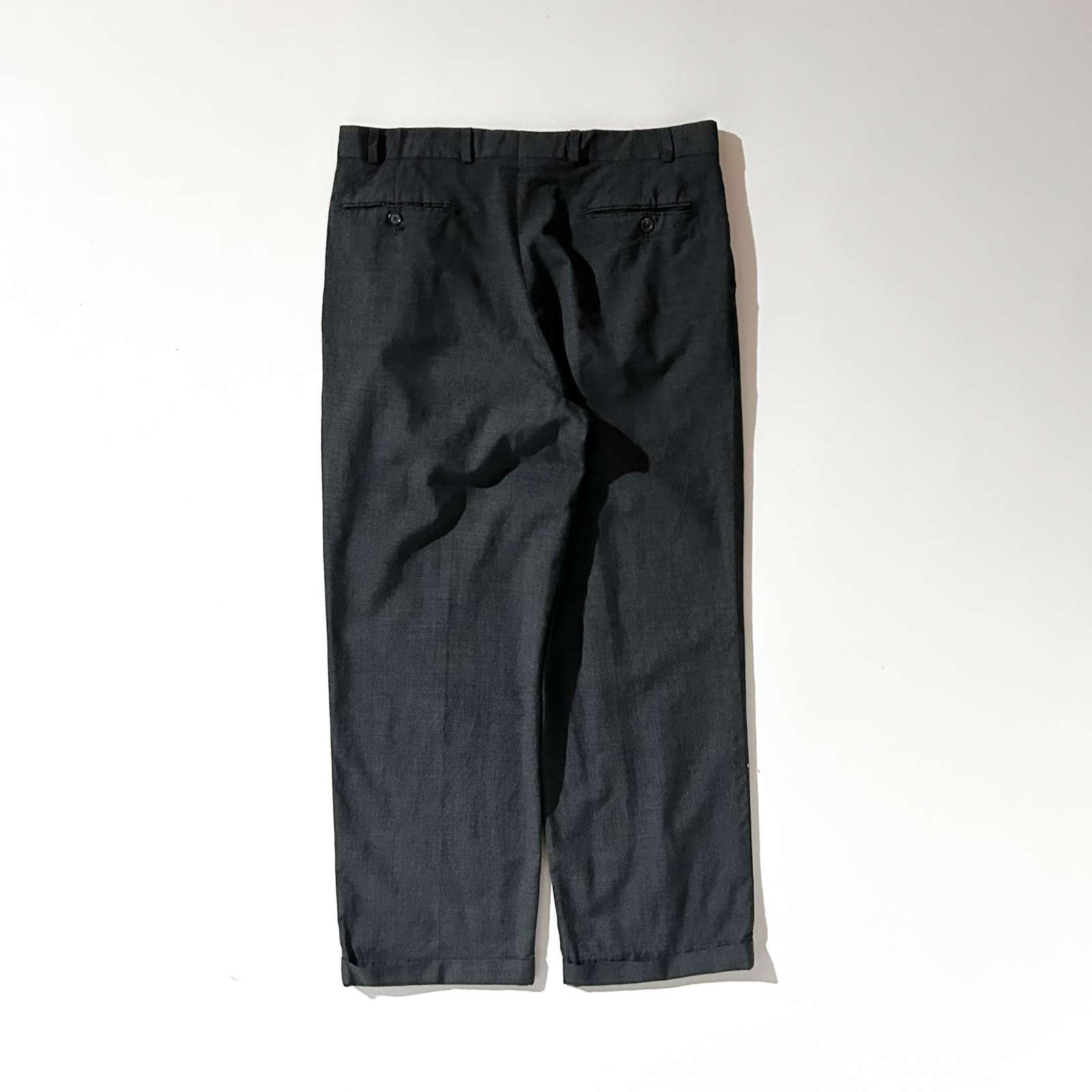 90's~00's DKNY グレー 2タック スラックス