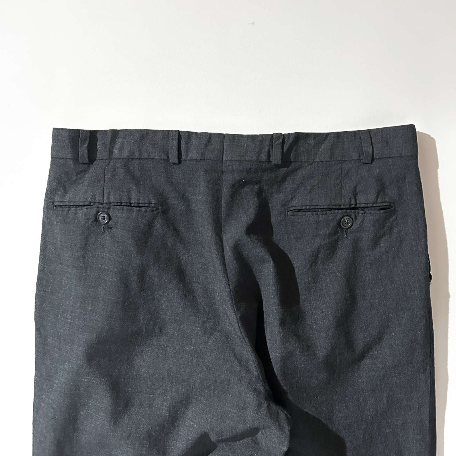 90's~00's DKNY グレー 2タック スラックス