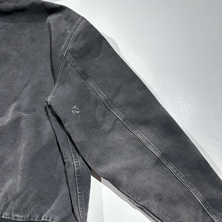 90's～ Carhartt ブラック 裏キルティング フェード ボロ ダック アクティブ ジャケット