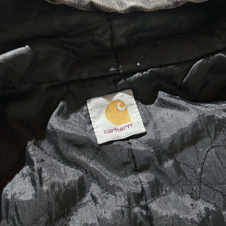 90's～ Carhartt ブラック 裏キルティング フェード ボロ ダック アクティブ ジャケット