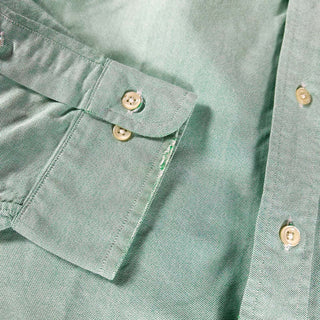 90's～ RALPH LAUREN ライトグリーン オックスフォード ボタンダウン L/Sシャツ