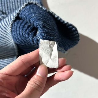 90's～ "made in USA" LE TIGRE インディゴ コットン ニット セーター