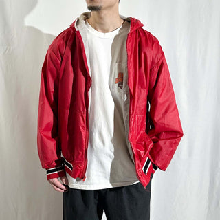 90's "made in USA" Russell フーデッド リップストップ シェル ジャケット