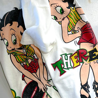 90's "made in USA" changes Betty Boop キャラクター リンクプリント Tシャツ