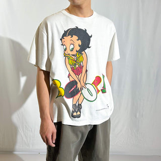 90's "made in USA" changes Betty Boop キャラクター リンクプリント Tシャツ