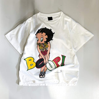 90's "made in USA" changes Betty Boop キャラクター リンクプリント Tシャツ