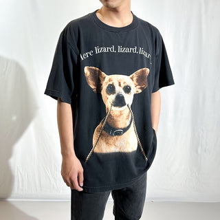 90's "made in USA" changes "HERE LIZARD…" TACO BELL 企業 両面プリント Tシャツ