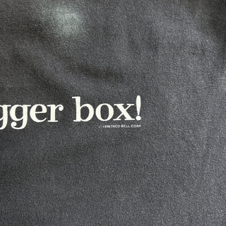 90's "made in USA" changes "HERE LIZARD…" TACO BELL 企業 両面プリント Tシャツ