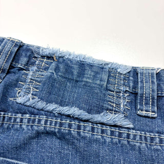 00's Brud 刺し子パッチ デニム スケーターショーツ