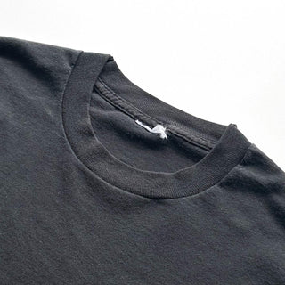 90's FRUIT OF THE LOOM "耳付き" ブラック 無地 ポケット Tシャツ