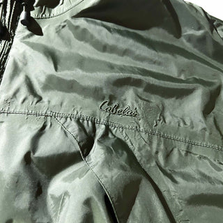 90's Cabela's ダブルジップ ドローコード ナイロン ジャケット