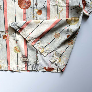 90's～00's Tommy Bahama シルク ボーリング 総柄 オープンカラー S/Sシャツ